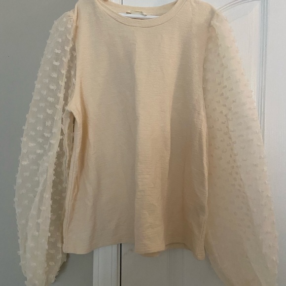 Maeve Anthropologie Textured Sleeve Top Size Small - Picture 5 of 8